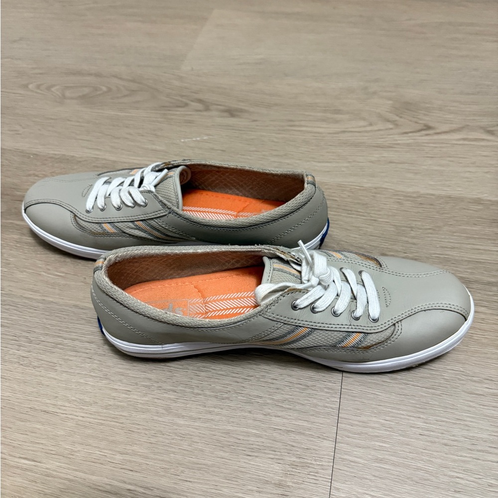 Keds Beige Low Top Sneakers Lightweight Casual Comfort Shoes